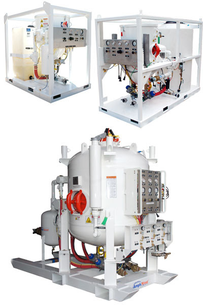 AmphiBlast - universal system for dry or wet blasting