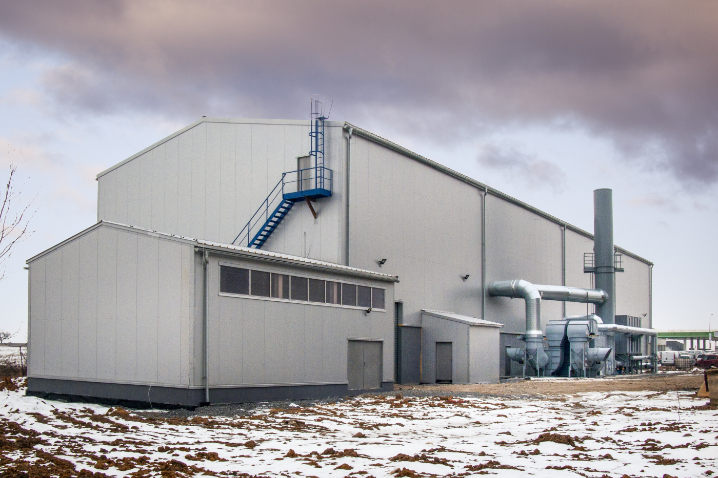 BLASTING BOOTH, PAINT SHOP WITH DRYING ROOM AND INCINERATOR