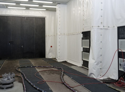 BLASTING BOOTH 14 X 6 X 5 M