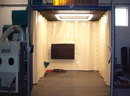 BLASTING BOOTH 4 X 3 X 3M